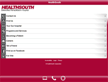 Tablet Screenshot of healthsouthbakersfield.com